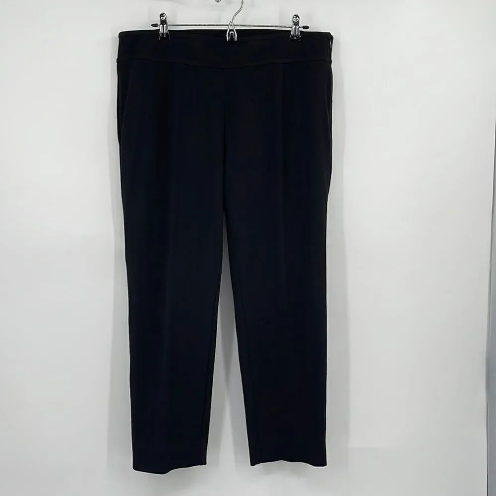 EILEEN FISHER BLACK TROUSERS Sz 1X